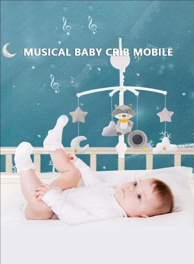 Musical Rotating Crib Mobile, Safe ABS Material, No Batteries Required, Soothing Bed Decoration For Baby - Image 4